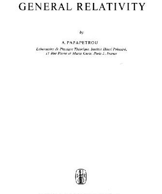خرید و دانلود نسخه کامل کتاب Lectures on general relativity