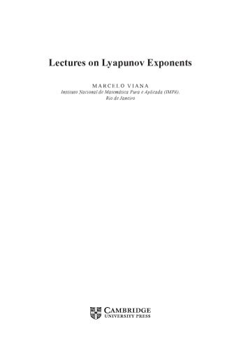 خرید و دانلود نسخه کامل کتاب Lectures on Lyapunov Exponents_68bddc4557b4e.jpeg خرید و دانلود نسخه کامل کتاب Lectures on Lyapunov Exponents