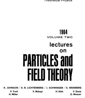 خرید و دانلود نسخه کامل کتاب Lectures on Particles and Field Theory
