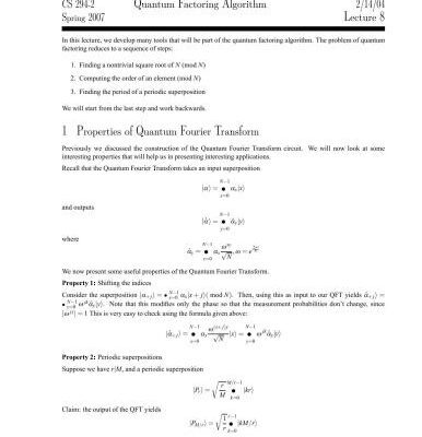 خرید و دانلود نسخه کامل کتاب Lectures on quantum computations (Кемпе Юлия. Лекции по квантовым вычислениям .Часть 1)