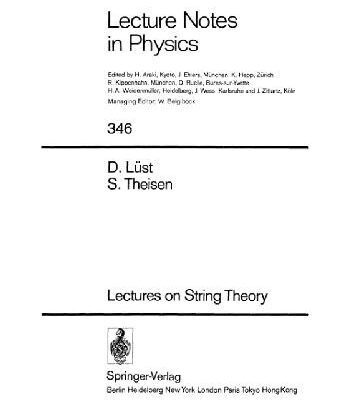خرید و دانلود نسخه کامل کتاب Lectures on String Theory