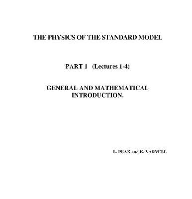 خرید و دانلود نسخه کامل کتاب Lectures on the standard model of particle physics