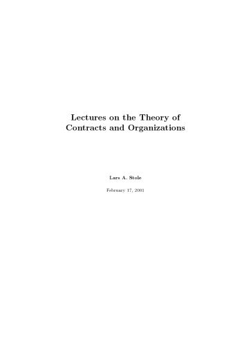 خرید و دانلود نسخه کامل کتاب Lectures on the Theory of Contracts and Organizations_68b5356ef07f8.jpeg خرید و دانلود نسخه کامل کتاب Lectures on the Theory of Contracts and Organizations