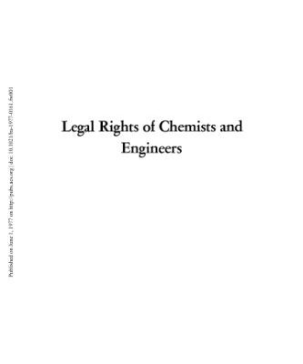 خرید و دانلود نسخه کامل کتاب Legal Rights of Chemists and Engineers