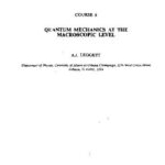 خرید و دانلود نسخه کامل کتاب Leggett LesHouches Lecture Notes on QM at macro level