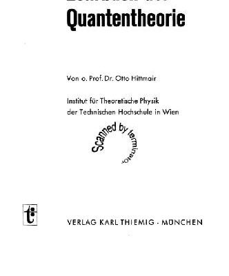 خرید و دانلود نسخه کامل کتاب Lehrbuch der Quantentheorie