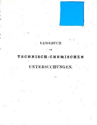 خرید و دانلود نسخه کامل کتاب Lehrbuch der technisch-chemischen Untersuchungen