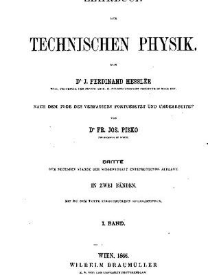 خرید و دانلود نسخه کامل کتاب Lehrbuch der Technischen Physik