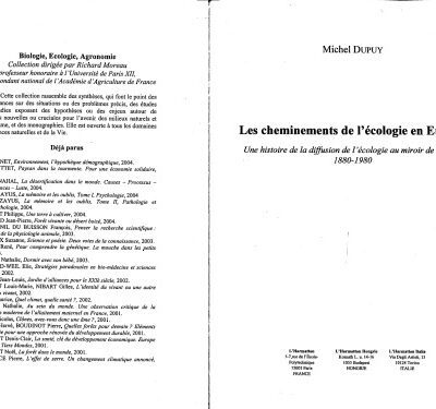خرید و دانلود نسخه کامل کتاب Les cheminements de l’ecologie en Europe: Une histoire de la diffusion de l’ecologie au miroir de la foret, 1880-1980