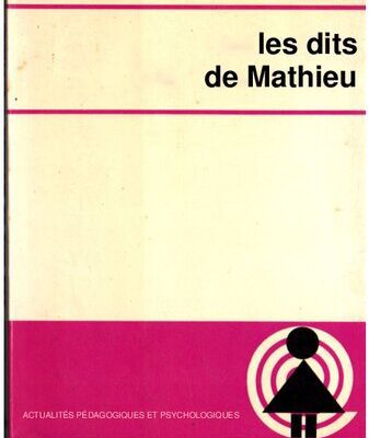 خرید و دانلود نسخه کامل کتاب Les dits de Mathieu – une pédagogie moderne de bons sens