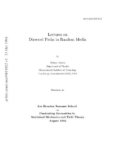 خرید و دانلود نسخه کامل کتاب Les Houches lectures on directed paths in random media_68bf21b79a5f8.jpeg خرید و دانلود نسخه کامل کتاب Les Houches lectures on directed paths in random media