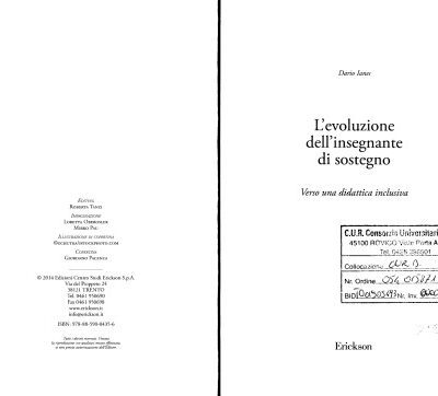 خرید و دانلود نسخه کامل کتاب L’evoluzione dell’insegnante di sostegno