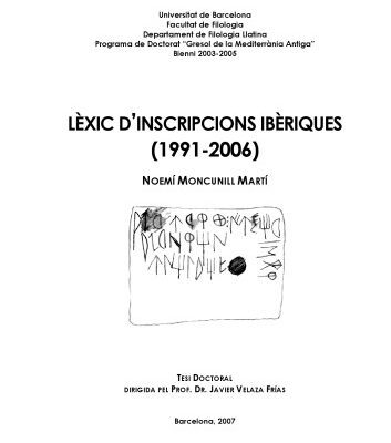 خرید و دانلود نسخه کامل کتاب Lèxic d’inscripcions ibèriques : 1991-2006