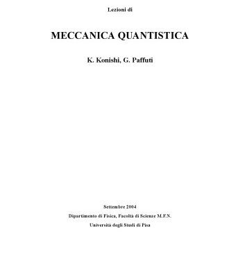 خرید و دانلود نسخه کامل کتاب Lezioni di Meccanica Quantistica