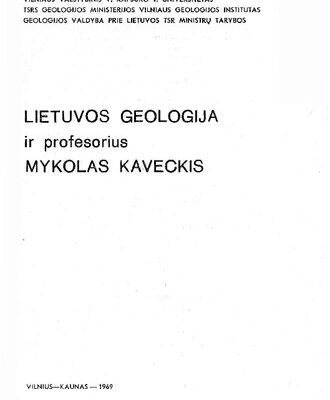 خرید و دانلود نسخه کامل کتاب Lietuvos geologija ir profesorius Mykolas Kaveckis