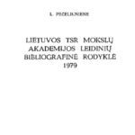 خرید و دانلود نسخه کامل کتاب Lietuvos TSR mokslų akademijos leidinių bibliografinė rodyklė. 1979