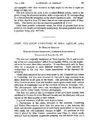 خرید و دانلود نسخه کامل کتاب Light and Color Variations of Nova Aquilae 1918.4