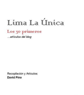 خرید و دانلود نسخه کامل کتاب Lima la única. Los 30 primeros… artículos del blog