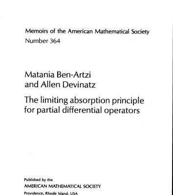 خرید و دانلود نسخه کامل کتاب Limiting Absorption Principle for Partial Differential Operators (Memoirs of the American Mathematical Society)