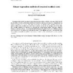 خرید و دانلود نسخه کامل کتاب Linear regression analysis of censored medical costs