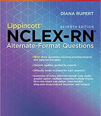 خرید و دانلود نسخه کامل کتاب Lippincott NCLEX-RN Alternate-Format Questions (7th Edition) –  +  pdf