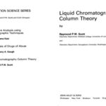 خرید و دانلود نسخه کامل کتاب Liquid chromatphy column theory