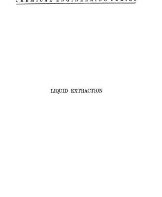 خرید و دانلود نسخه کامل کتاب Liquid extraction