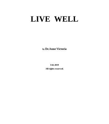 خرید و دانلود نسخه کامل کتاب Live Well