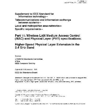 خرید و دانلود نسخه کامل کتاب Local and Metropolitan Area Networks-Specific Requirements-Part 11: Wireless LAN Medium Access Control (Mac) and Physical Layer (Phy) Specifications: