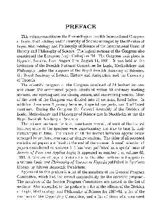 خرید و دانلود نسخه کامل کتاب Logic and Philosophy of Science in Uppsala: Papers from the 9th International Congress of Logic, Methodology and Philosophy of Science