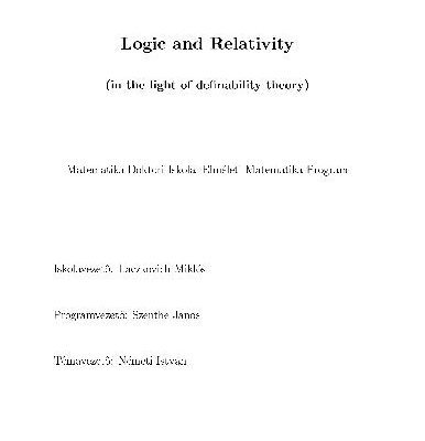 خرید و دانلود نسخه کامل کتاب Logic and Relativity