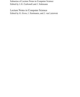خرید و دانلود نسخه کامل کتاب Logic for Programming, Artificial Intelligence, and Reasoning: 9th International Conference, LPAR 2002 Tbilisi, Georgia, October 14–18, 2002 Proceedings