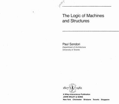 خرید و دانلود نسخه کامل کتاب Logic of Machines and Structures