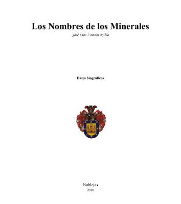 خرید و دانلود نسخه کامل کتاب Los Nombres de los Minerales. Datos biográficos