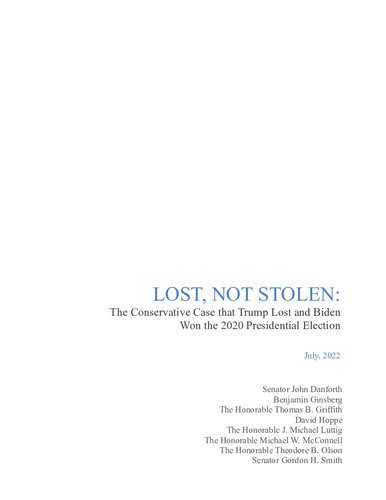 خرید و دانلود نسخه کامل کتاب LOST, NOT STOLEN: The Conservative Case that Trump Lost and Biden Won the 2020 Presidential Election_68c481c112c98.jpeg خرید و دانلود نسخه کامل کتاب LOST, NOT STOLEN: The Conservative Case that Trump Lost and Biden Won the 2020 Presidential Election