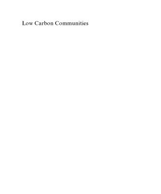 خرید و دانلود نسخه کامل کتاب Low Carbon Communities: Imaginative Approaches to Combating Climate Change Locally
