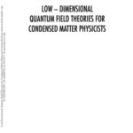 خرید و دانلود نسخه کامل کتاب Low Dimensional Quantum Field Theories for Condensed Matter Physicists