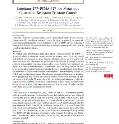 خرید و دانلود نسخه کامل کتاب Lutetium-177–PSMA-617 for Metastatic Castration-Resistant Prostate Cancer