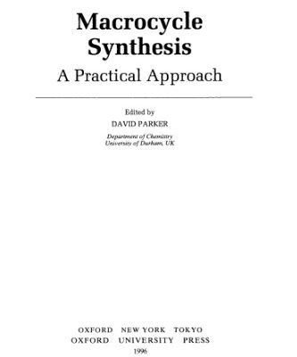 خرید و دانلود نسخه کامل کتاب Macrocycle Synthesis: A Practical Approach