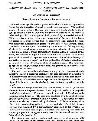 خرید و دانلود نسخه کامل کتاب Magnetic Analysis of Negative Ions in Mercury Vapor