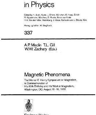 خرید و دانلود نسخه کامل کتاب Magnetic Phenomena