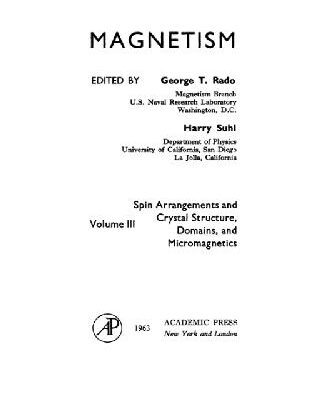 خرید و دانلود نسخه کامل کتاب Magnetism (1963)(en)(623s)