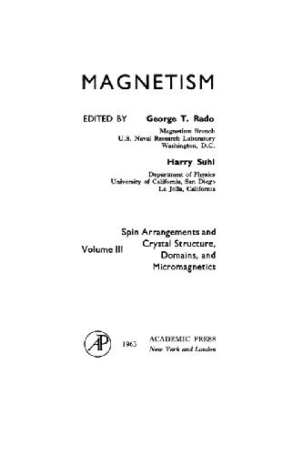 خرید و دانلود نسخه کامل کتاب Magnetism (1963)(en)(623s)_68bf4ac641811.jpeg خرید و دانلود نسخه کامل کتاب Magnetism (1963)(en)(623s)