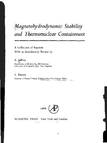 خرید و دانلود نسخه کامل کتاب magnetohydrodynamic Stability and Thermonuclear Containment_68bf244c85b54.jpeg خرید و دانلود نسخه کامل کتاب magnetohydrodynamic Stability and Thermonuclear Containment