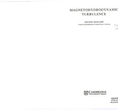 خرید و دانلود نسخه کامل کتاب Magnetohydrodynamic turbulence