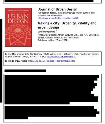 خرید و دانلود نسخه کامل کتاب Making a city: Urbanity, vitality and urban design