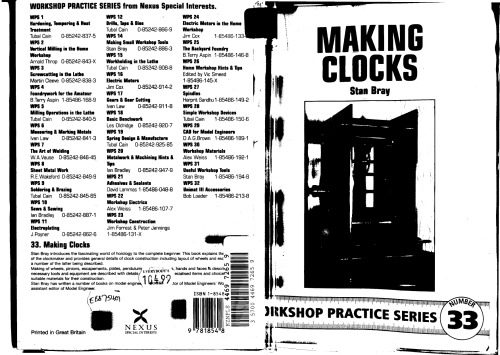 خرید و دانلود نسخه کامل کتاب Making Clocks (Workshop Practice)_68cf015c93e63.jpeg خرید و دانلود نسخه کامل کتاب Making Clocks (Workshop Practice)