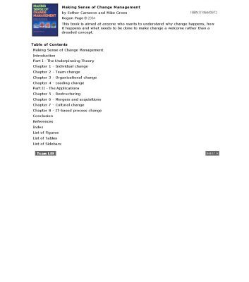 خرید و دانلود نسخه کامل کتاب Making Sense of Change Management: A Complete Guide to the Models, Tools & Techniques of Organizational Change