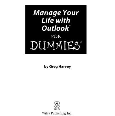 خرید و دانلود نسخه کامل کتاب Manage Your Life with Outlook for Dummies