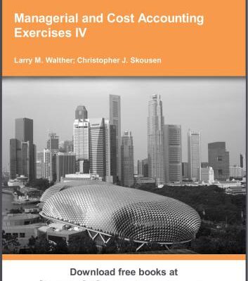 خرید و دانلود نسخه کامل کتاب Managerial and Cost Accounting Exercises 4